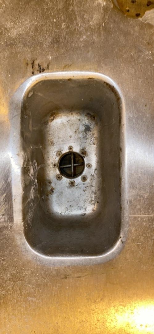 Stainless Steel Fumehood Counter Top 70"x30" w/ 2 Sink Cups (S6LLST3717)