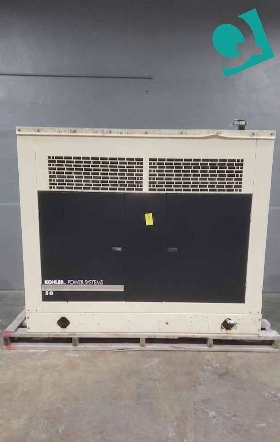 Kohler 50kW Standby Generator 50RZGB 1229Hrs LP Nat Gas TESTED (SKU: 113096)