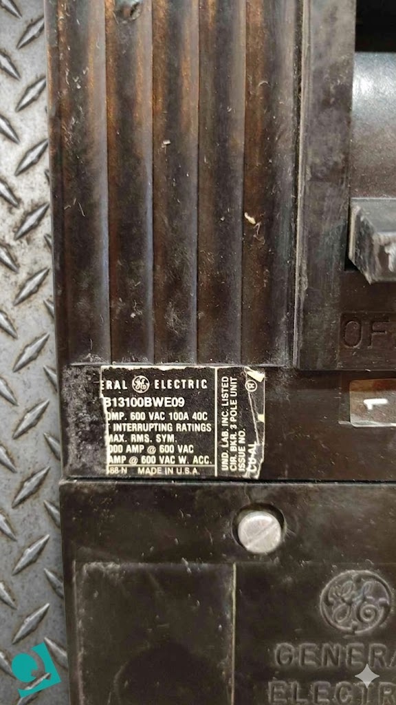 GE TriBreak 3 Pole Circuit Breaker 100A 600VAC B13100BWE09(103405)