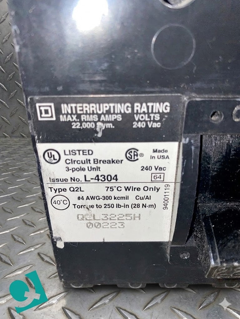 225A Square D L4304 Circuit Breaker(S6LLST1330)