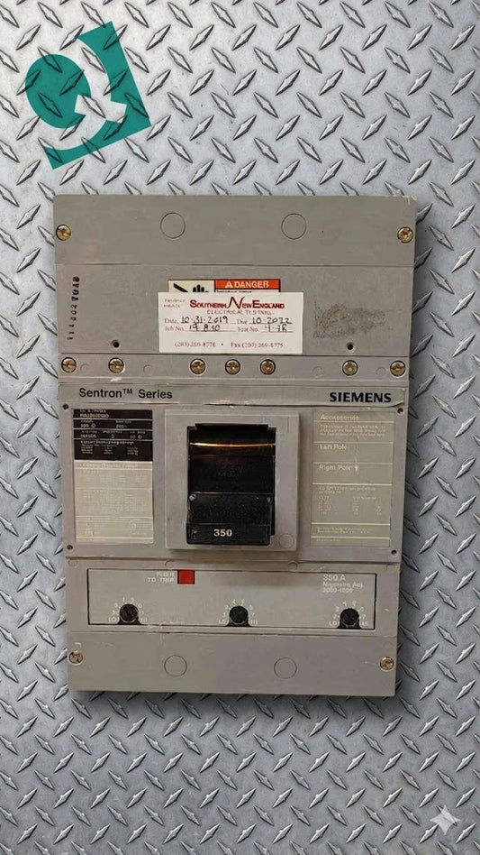 350A Siemens Sentron Series 3 Pole Circuit Breaker HHJD63F400 HHJD6 (108845)