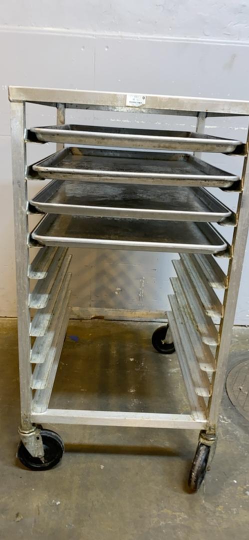 Rolling 10 Shelf Cafeteria Cart(S6LLST5838)