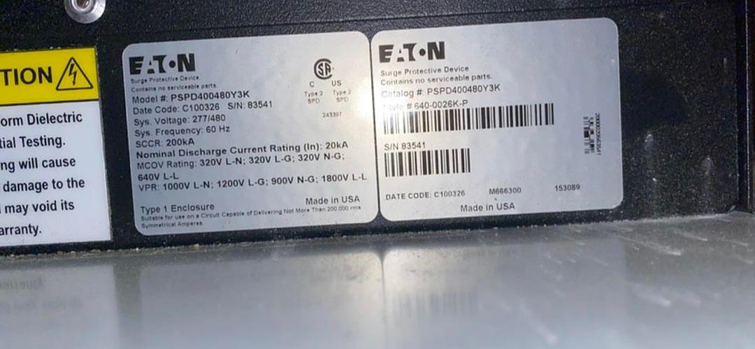 VORTEXX Surge Protective Device V-04M360B TVSS(S6LLST3643)