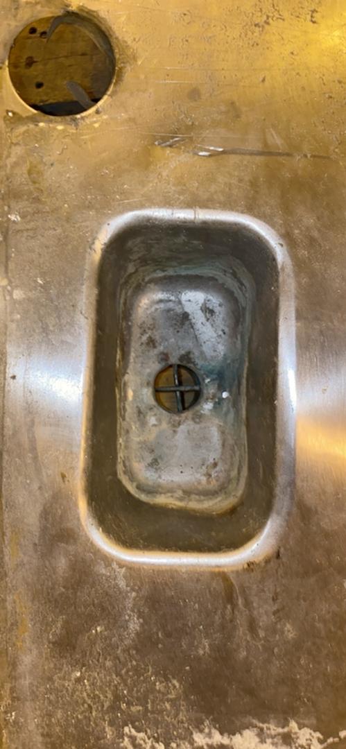 Stainless Steel Fumehood Counter Top 70"x30" w/ 2 Sink Cups (S6LLST3717)