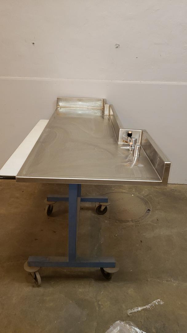 6' Stainless Steel Sink Top w/ Fixtures & Backsplash(S6LLST10116)