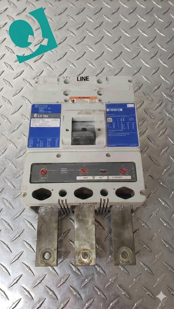 Cutler-Hammer 600A 600VAC-250VDC 3 Pole Breaker LD3600F (SKU: 109589)