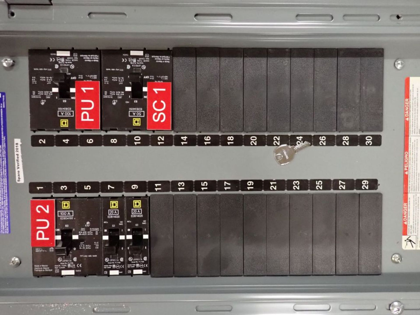 250A Square NF430L2 600V MAX Panelboard w/ Circuit Breakers & Main
