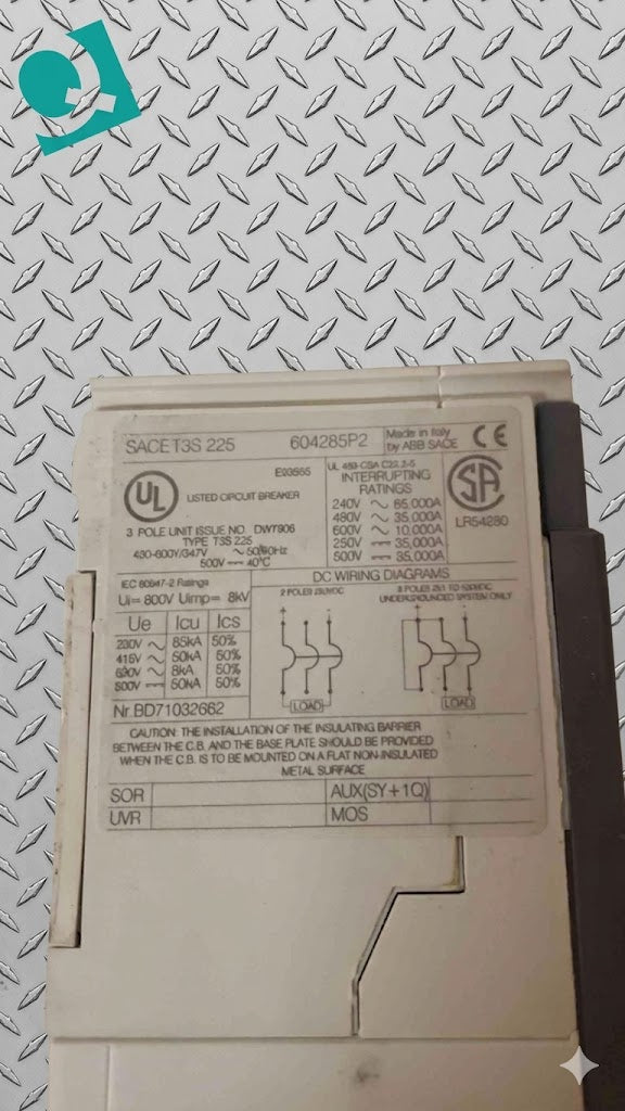 Abb 175A SACE Tmax Circuit Breaker (SKU: 107255)