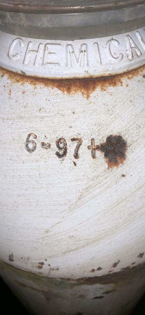 10"x58" Tall Metal Gas Storage Tank Cylinder(S6LLST8760)