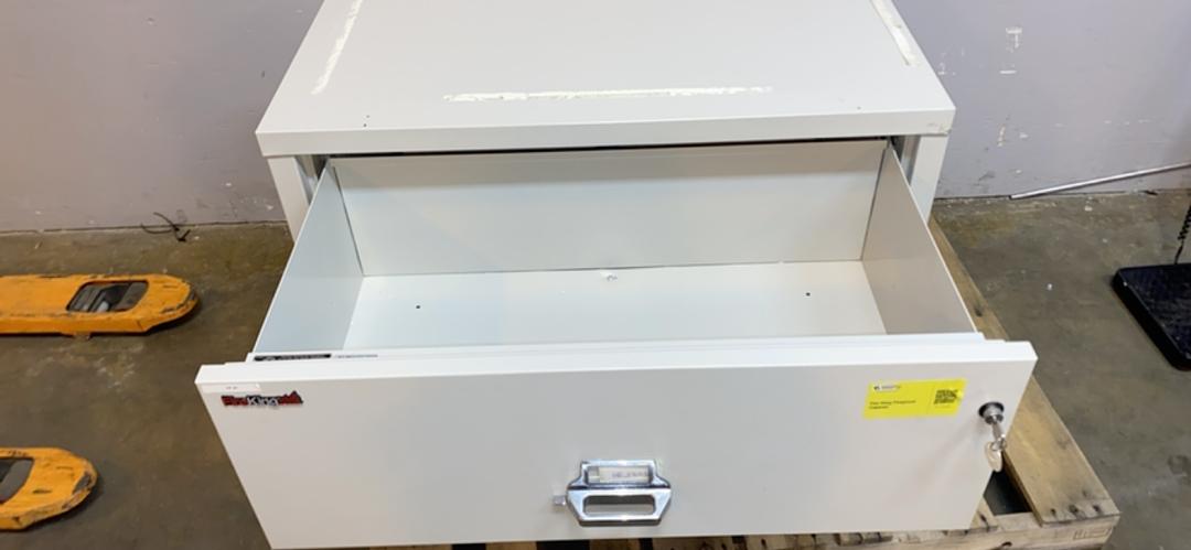 2 Door Fire King Fireproof Cabinet w/ Key(S6LLST6587)