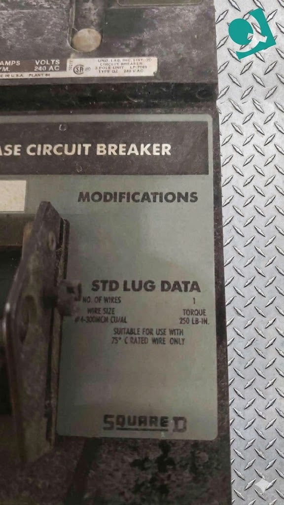 Square D 150A 240VAC 3 Pole Breaker Q232150 (SKU: 112285)