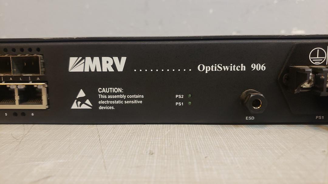 MRV OS906/AC-2 / 6 TRI-MODE 100FX/1000FX SFP OR RJ45 10/100/BASET PORTS(S6LLST11021)