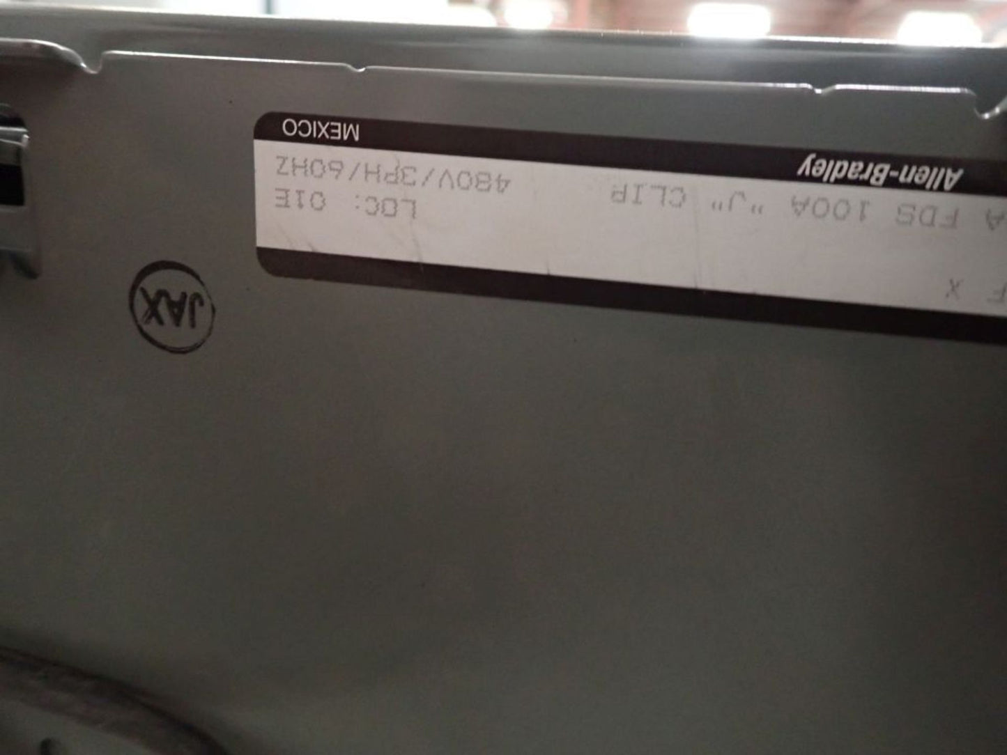 Allen-Bradley 1200A/300A MCC 1 Section w/ 3 Buckets