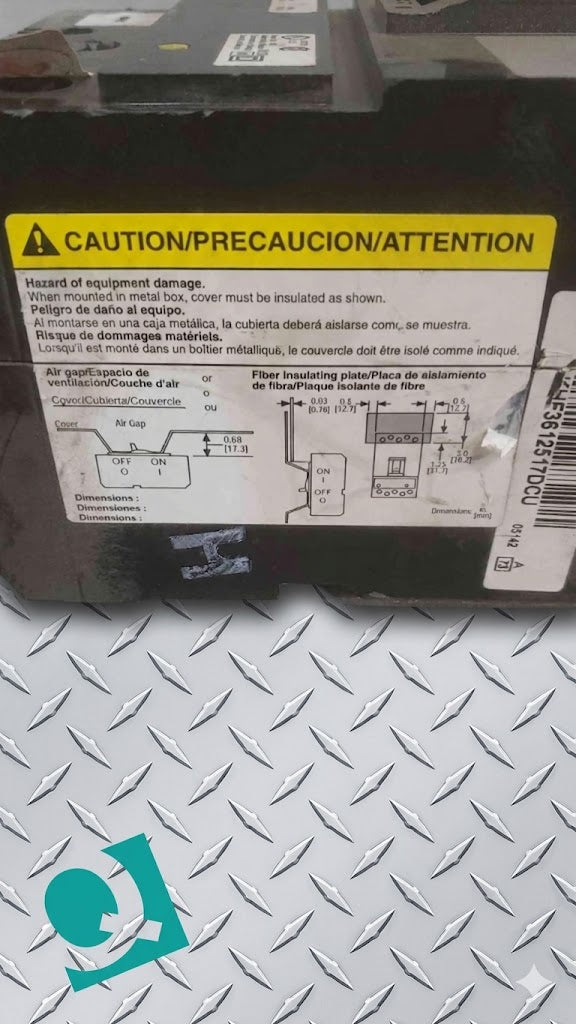 Square D 125A 3P 500V Breaker KHF3612517DC2315 (SKU: 111176)