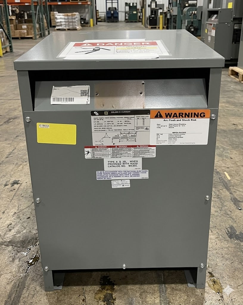 Square D 45T3H 45 kVA Transformer 3 Phase 480V to 208Y/120V Sorgel Dry Type (SKU: 113134)