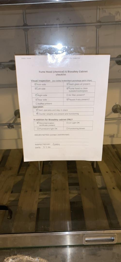 8' Jamestown Isolator II Ducted Chemical Fume hood S6LLST6548