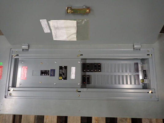 100A Square D NEHB 480Y/277V, 3PH, 4W Panelboard w/ Circuit Breakers & Main Breaker