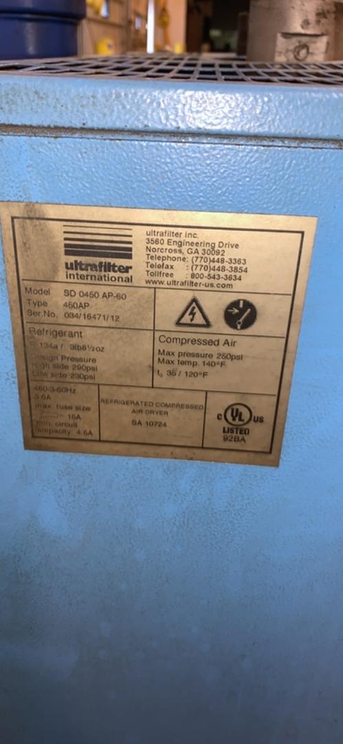 Donaldson Ultrafilter Air Dryer for Compressor SD 0460 AP60(S6LLST8359)