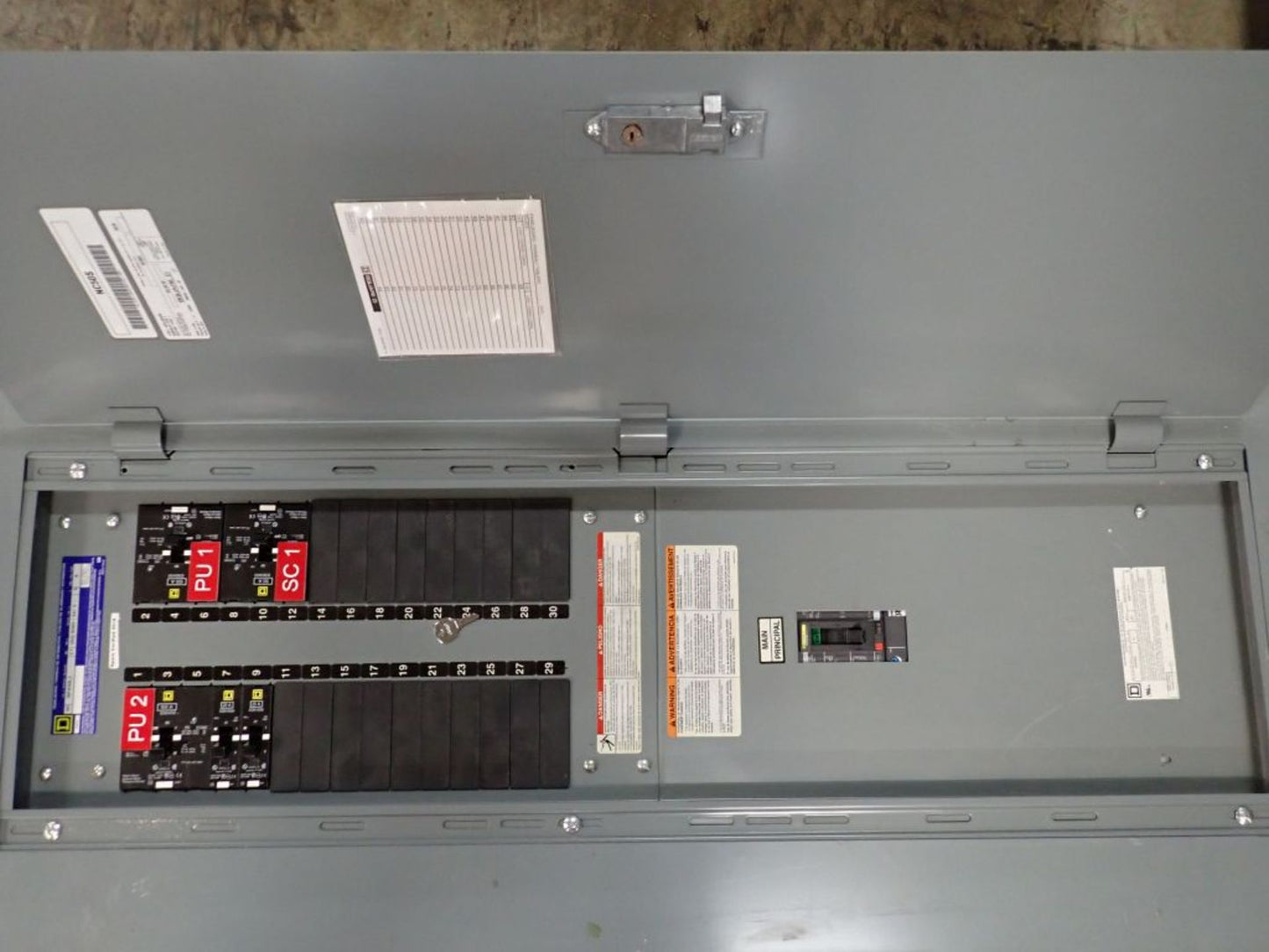 250A Square NF430L2 600V MAX Panelboard w/ Circuit Breakers & Main
