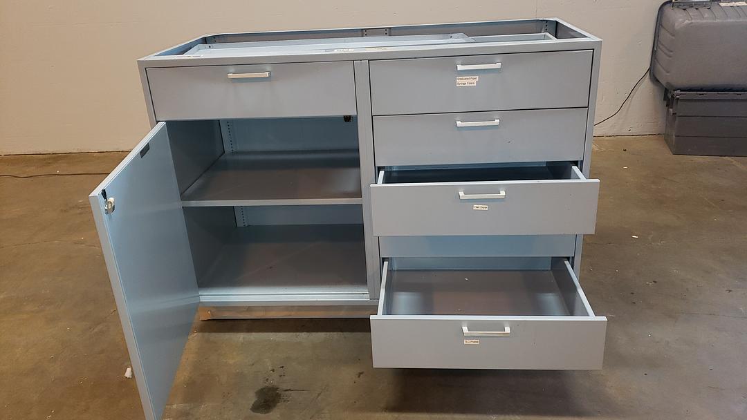 48x22x36" Fisher Hamilton Metal Lab Casework Cabinet S6LLST7383(S6LLST7383)