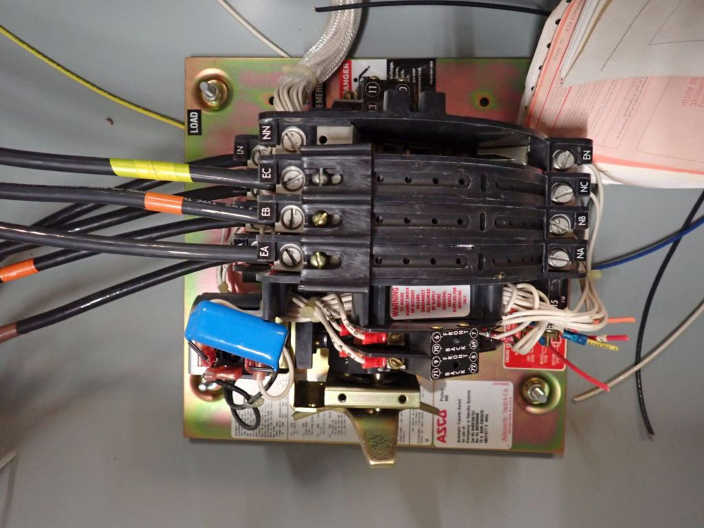 ASCO 70A ATS Transfer Switch 94037097XC 480Y/277V 940 Series