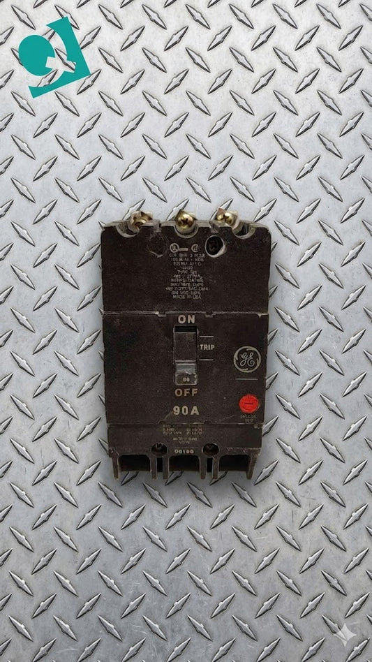 General Electric 3 Pole Circuit Breaker 90A 480/277VAC M-1070