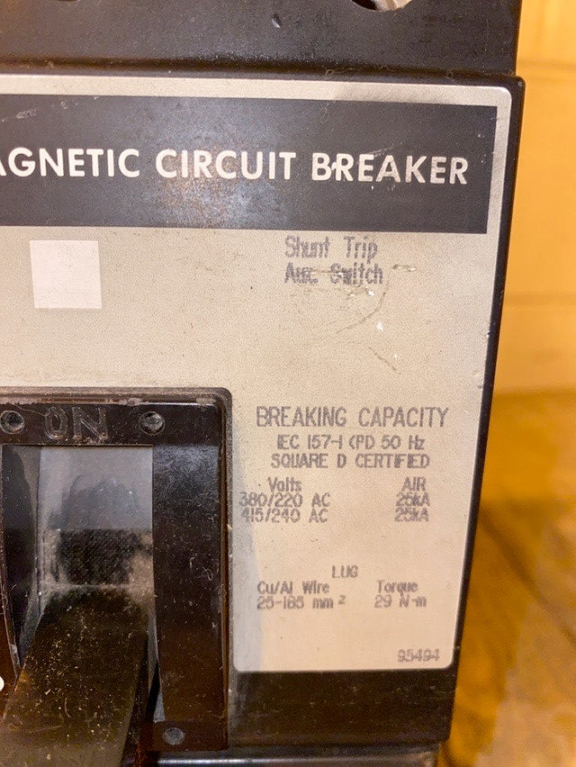 Square D Circuit Breaker KAL262006I5I, 200A Amp , 480 Vac(S6LLST1390)