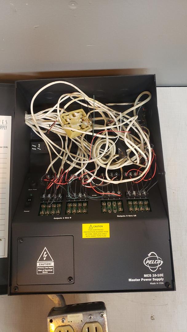 Pelco Master Power Supply MCS16-10E(S6LLST11481)