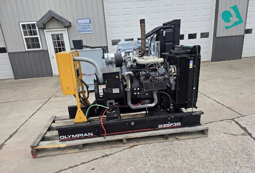 35KW Olympian 4.2L Ford Nat Gas LP Generator '03 1404hrs 1ph TESTED