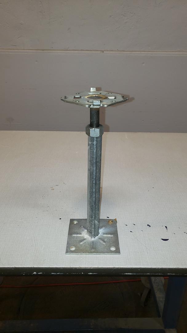 1' Floor Tile Pedestal & Adjustable Head S6LLST11317(S6LLST11317)