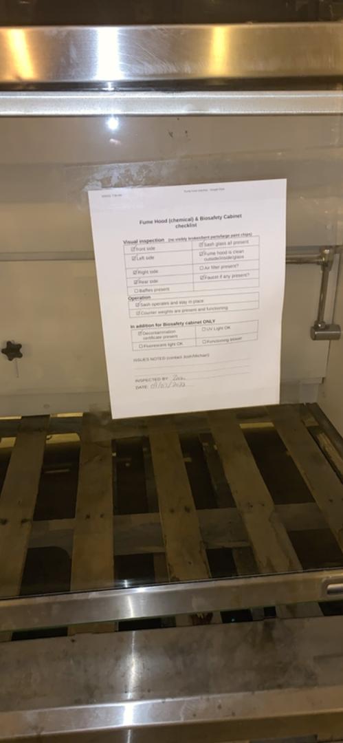 8' Jamestown Isolator II Ducted Chemical Fume Hood(S6LLST6538)