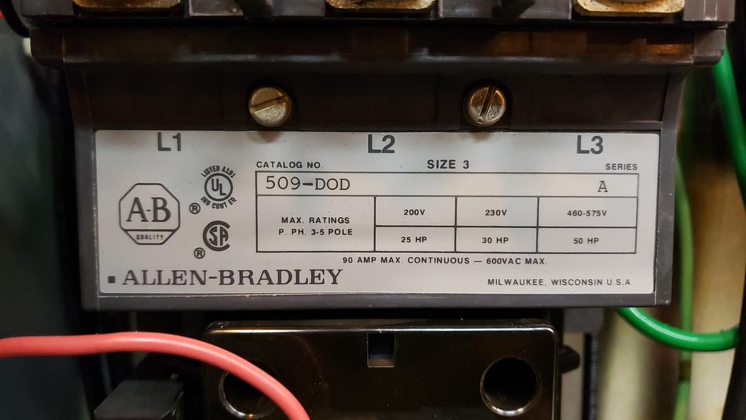 Allen-Bradley Bulletin 512 Combination Starter 509-DOD Switch S6LLST10593(S6LLST10593)