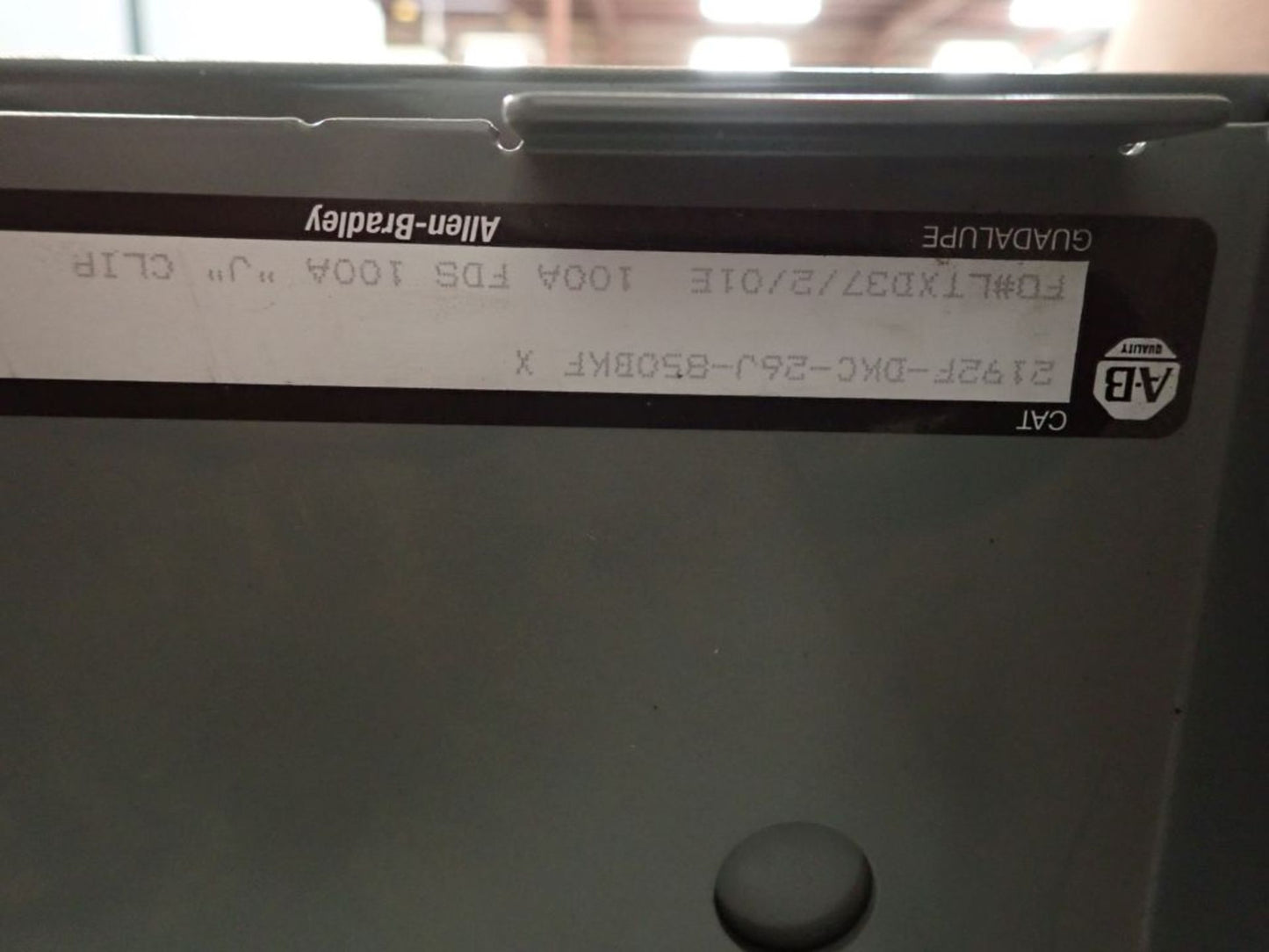 Allen-Bradley 1200A/300A MCC 1 Section w/ 3 Buckets