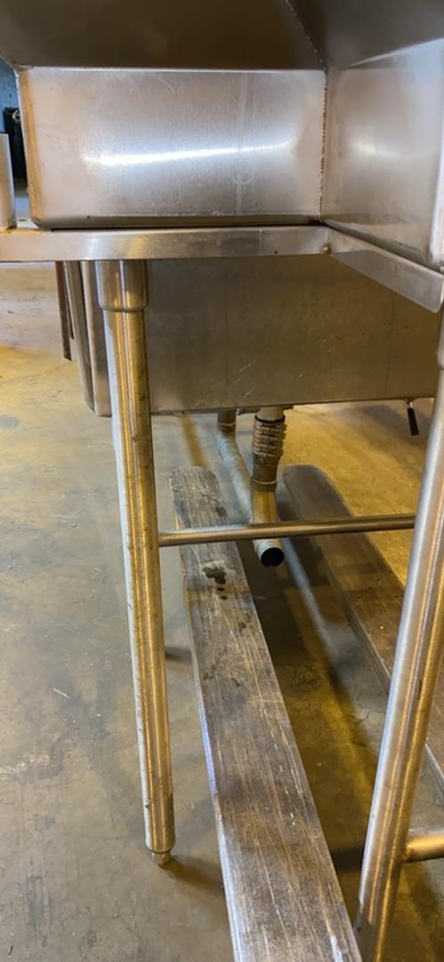 141x33x43� Stainless 3 Basin Cafeteria Sink(S6LLST6170)
