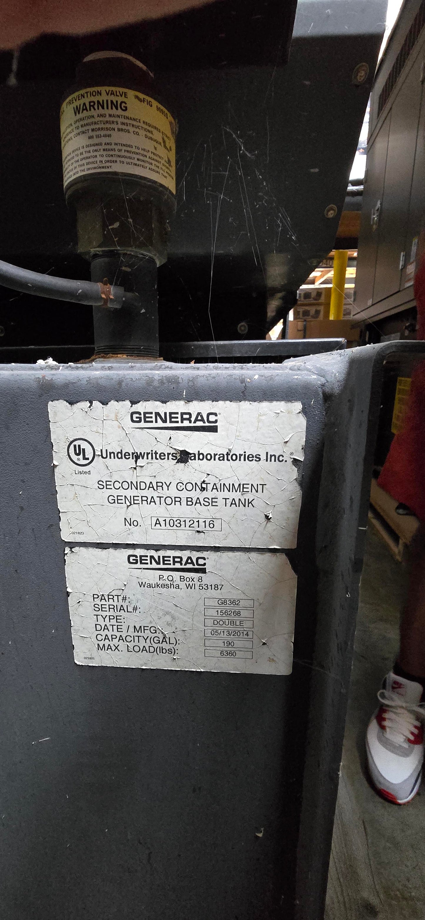Generac 50kW Standby Generator 1 Phase 120/240V Industrial SG0050 WSG1068