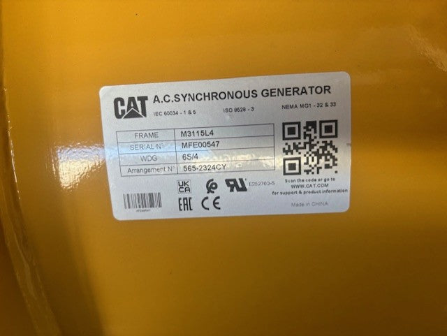 New Caterpillar 350KW Generator End - DPC1133