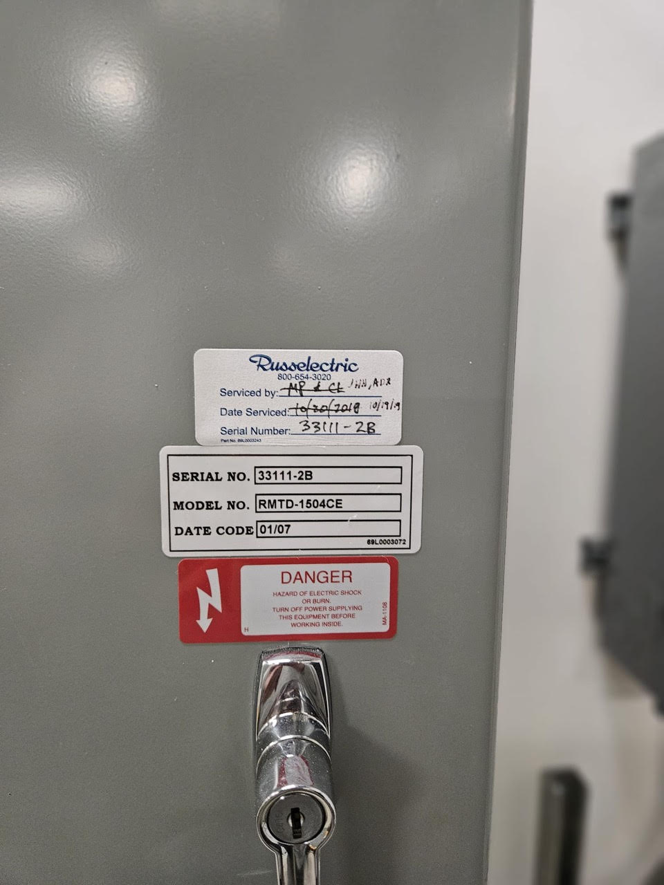 Russelectric 150A ATS RMTD1504CE Automatic Transfer Switch(101221)