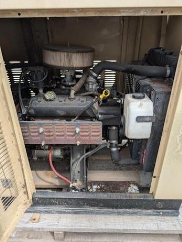35KW Generac 99-A07732-S Nat Gas LP Generator 1PH '99 TESTED