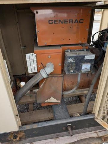 AS-IS 35KW Generac SG035 NG/LP Generator 1ph 120/240 '97 AS-IS Non Working