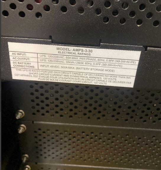 Alpha Technology AMP HP2 AMPS-3-30KVA Rectified Tower-56088
