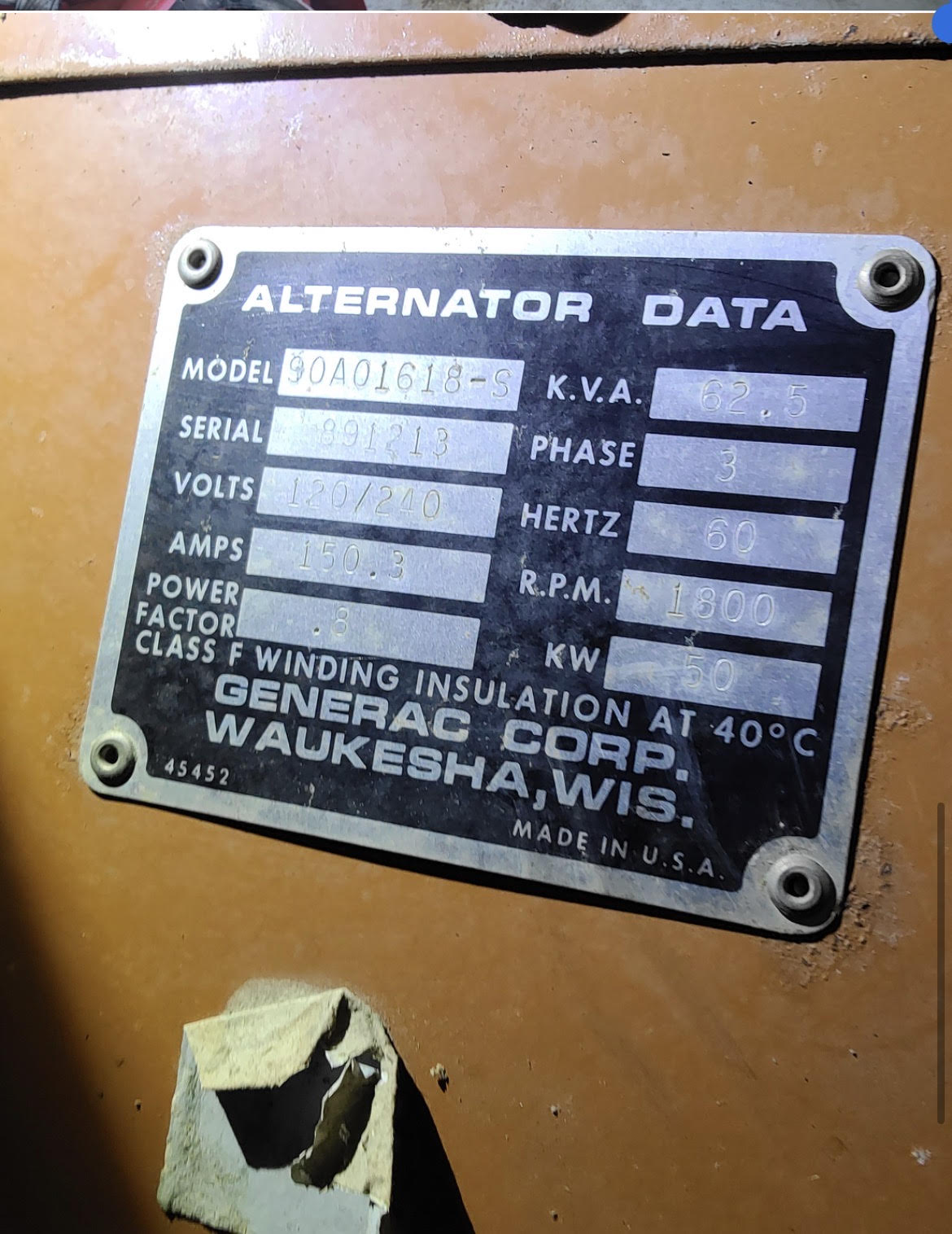 Generac 50kW Towable Mobile Generator 50kW 1/3PH LP Gas Trailer TESTED w/ VIDEO