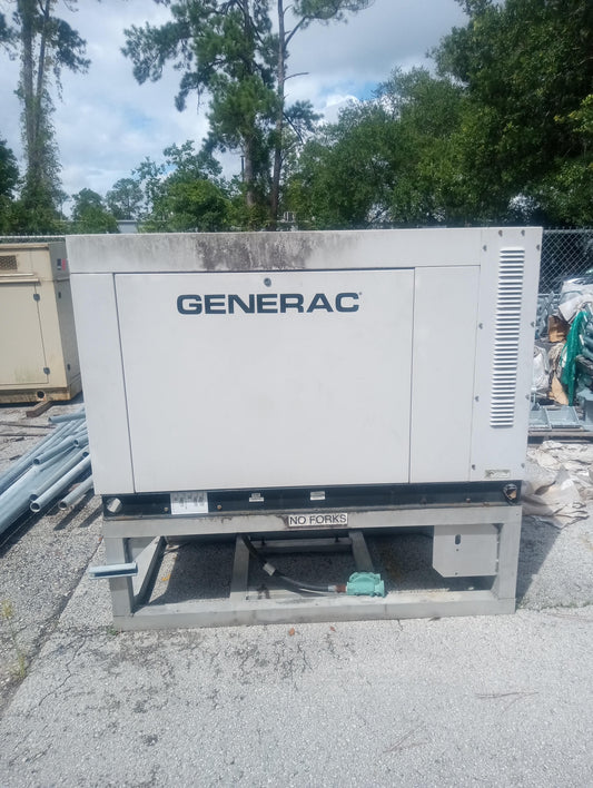30KW Generac 0051911 120/240 125A 1PH Nat Gas LP Generator 428 Hrs. (SKU: 110291)