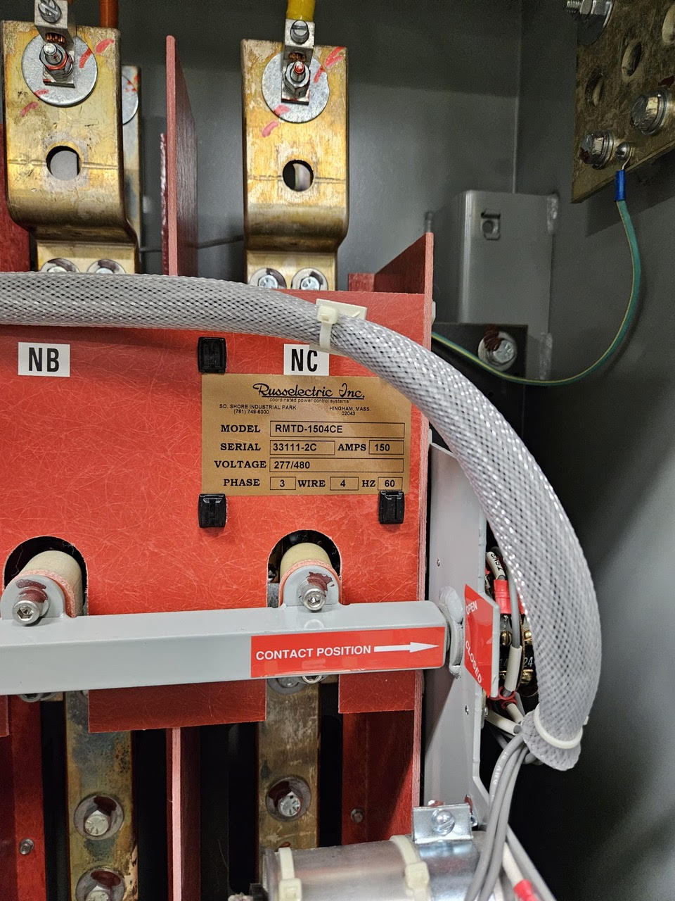 Russelectric 150A ATS RMTD1504CE Automatic Transfer Switch(101221)