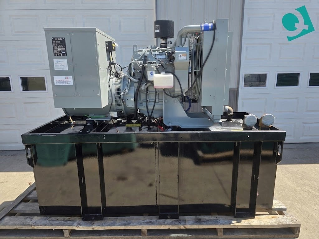 50kW MTU 4024 John Deere Diesel Generator 1Ph 164hrs TESTED